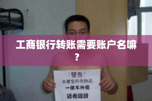 工商银行转账需要账户名嘛？