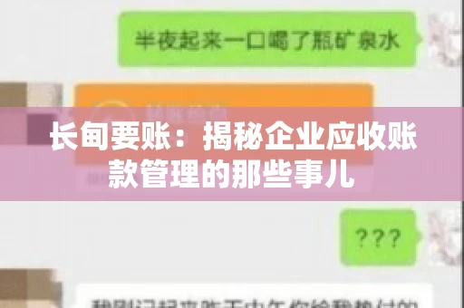 长甸要账：揭秘企业应收账款管理的那些事儿