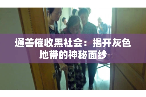 通善催收黑社会：揭开灰色地带的神秘面纱